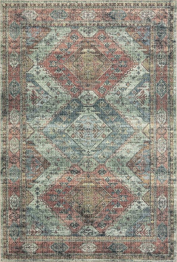 Loloi II Skye Collection SKY-06 Apricot/Mist 3'-6" x 5'-6" Accent Rug