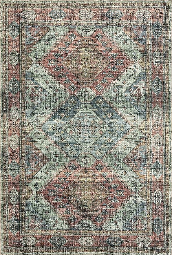 Loloi Skye Collection SKY-06 Apricot/Mist 2'-0" x 5'-0" Accent Rug